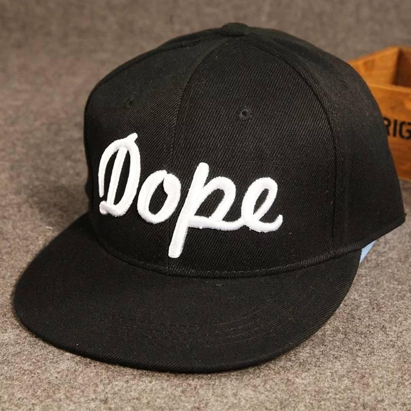 

Кепка снепбек Dope с прямым козырьком Черная, Унисекс
