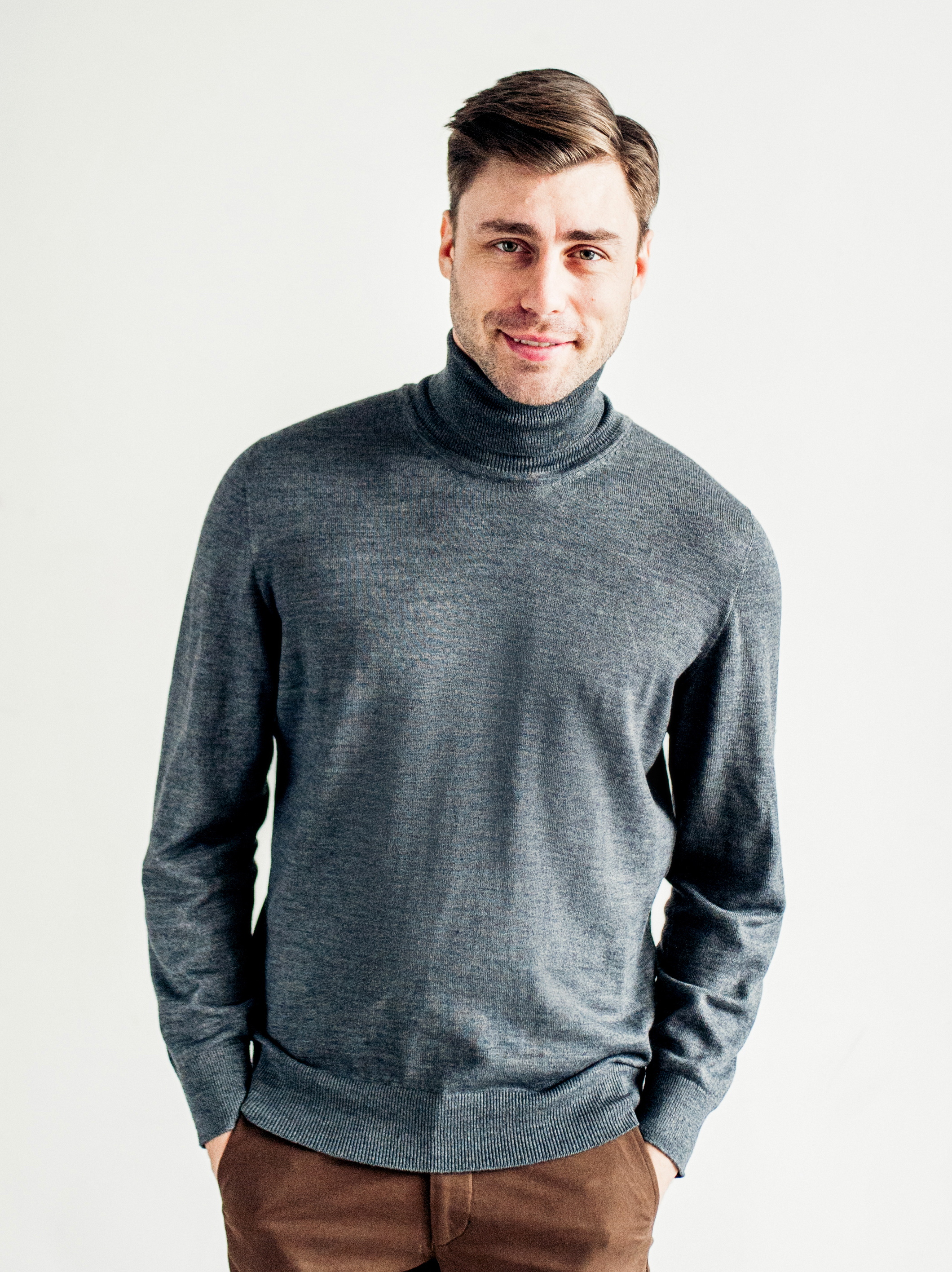 

Свитер Garrt Polo Neck Melange  Серый, Свитер Garrt Polo Neck Melange S Серый