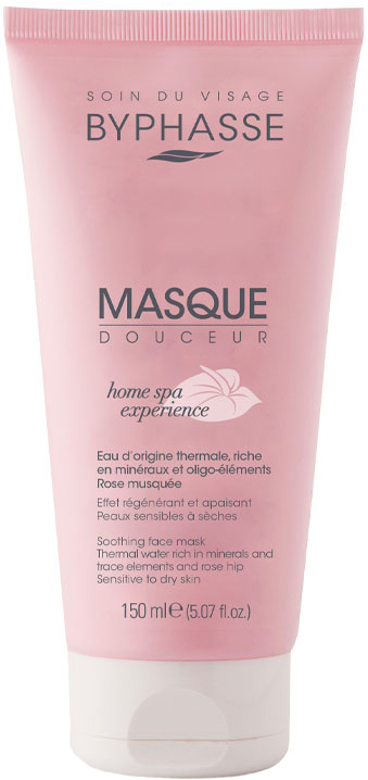 Успокаивающая маска для лица Byphasse Home Spa Experience для сухой и ...