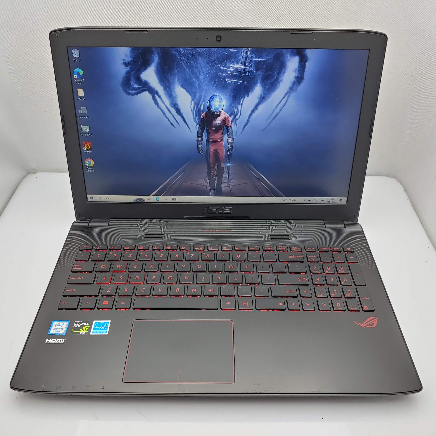 Ноутбук Asus ROG ZX50VW Black (i7-6700HQ/RAM 8GB DDR4/SSD 500GB) Б/В ...