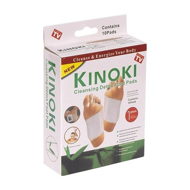 Пластырь KINOKI 10 шт для выведения токсинов из организма для ступней ...