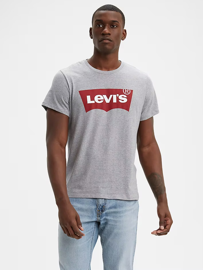 Акція на Футболка Levi's 662199498 XXL Сіра від Rozetka