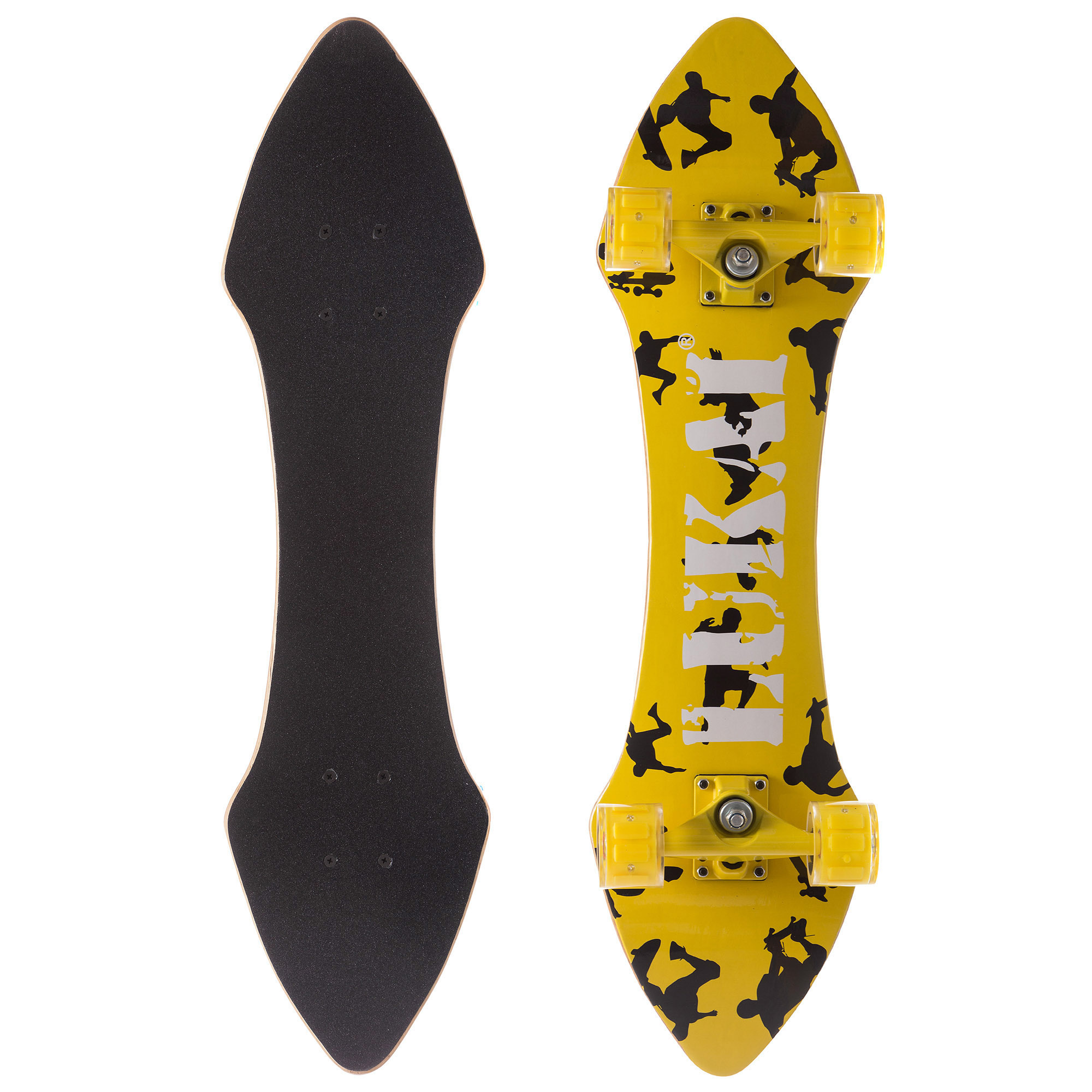 

Лонгборд Лонгдистанс (скейтборд в сборе) LUKAI, Цвет Оранжевый