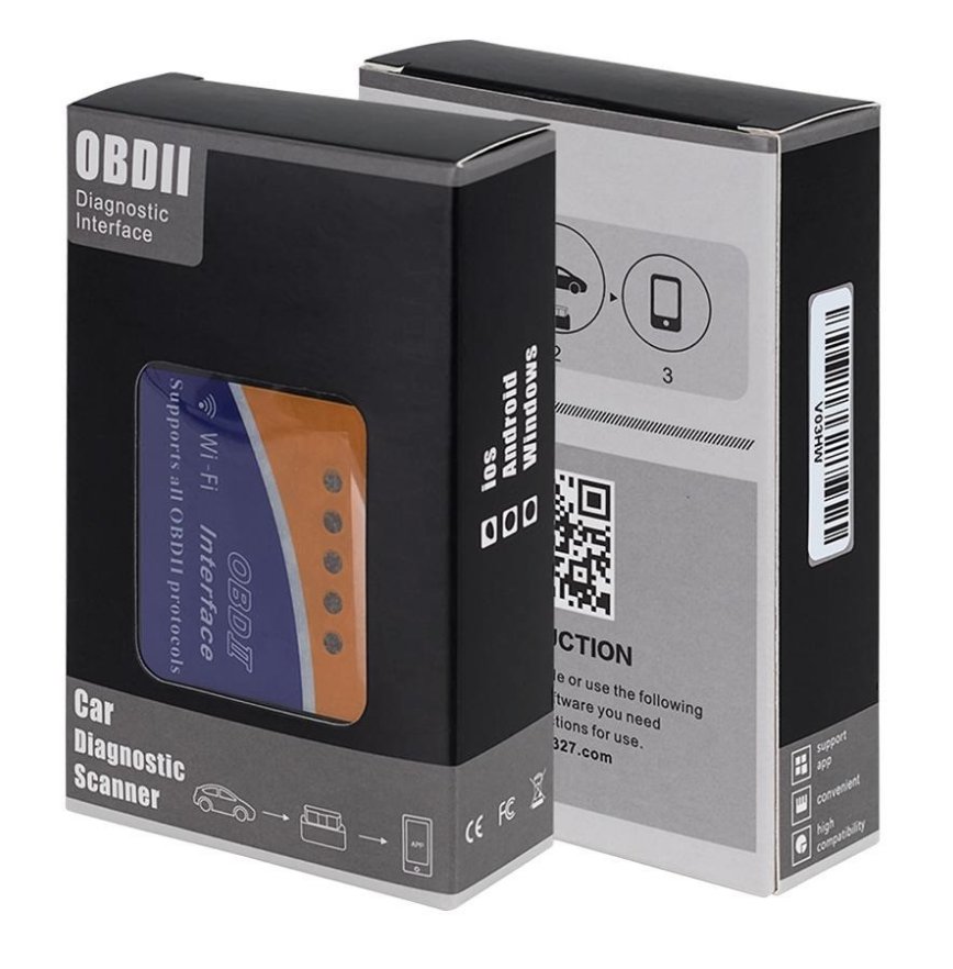 Автосканер для диагностики Wi-Fi ELM327 OBD2 OBD-II адаптер IPhone/Ipad .