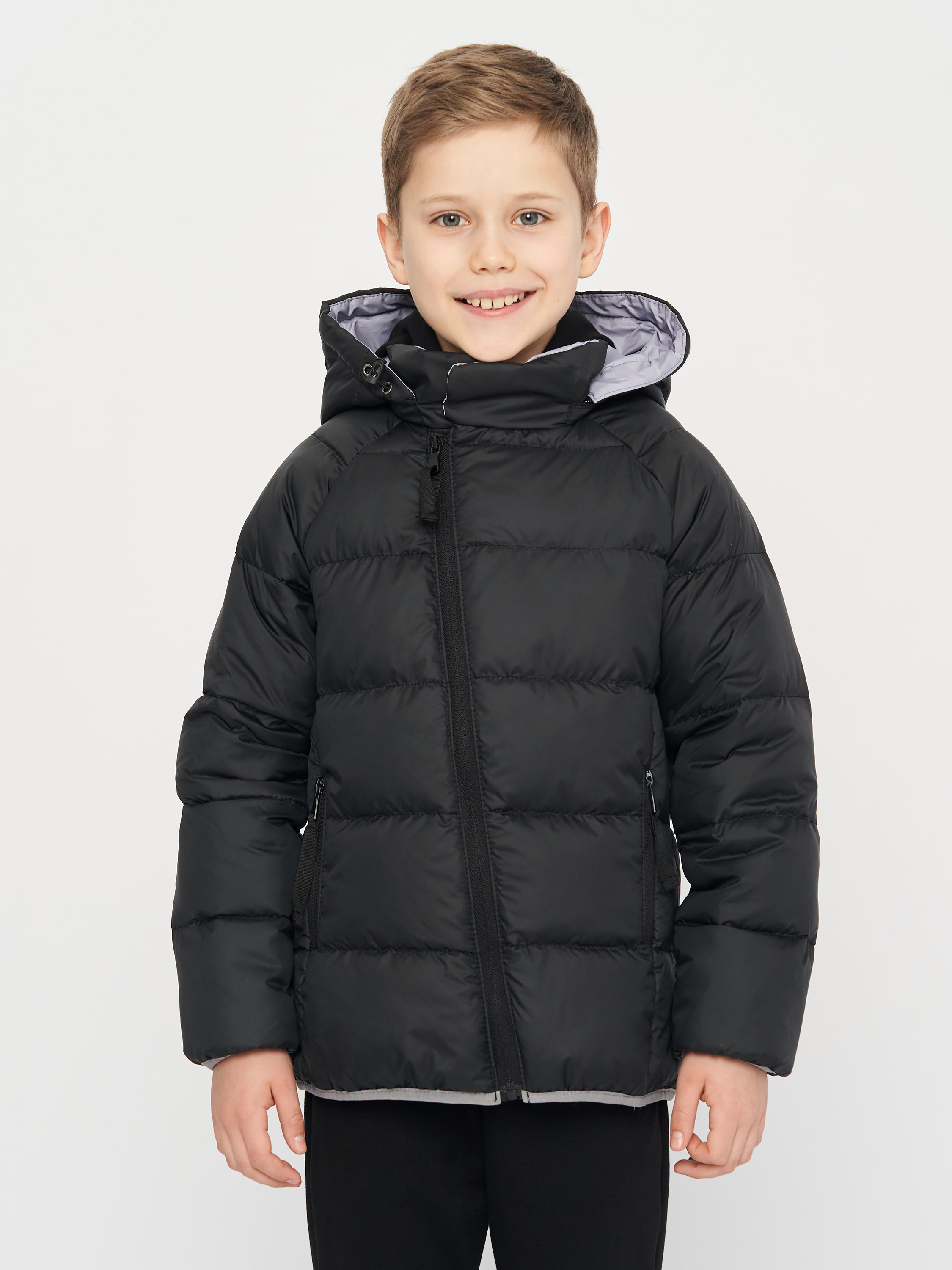 Акція на Дитяча зимова куртка для хлопчика Nui Very Стівен Г0000022227 116 см 28 р Чорна від Rozetka