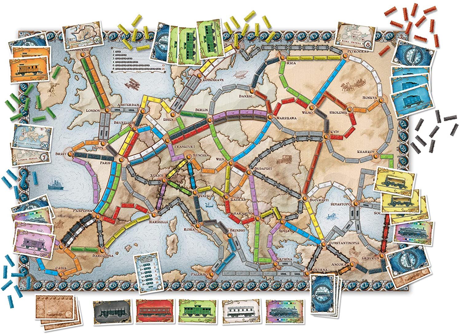 Настольная игра Ticket to Ride: Europe (Билет на Поезд: Европа, Квиток на  Потяг: Європа) ENG – фото, отзывы, характеристики в интернет-магазине  ROZETKA от продавца: Meeple or Dice | Купить в Украине: Киеве,