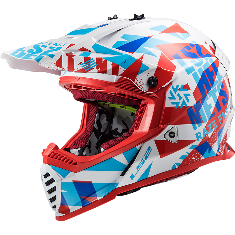 Детский кроссовый мотошлем LS2 FAST MINI EVO MX437J белый – фото ...