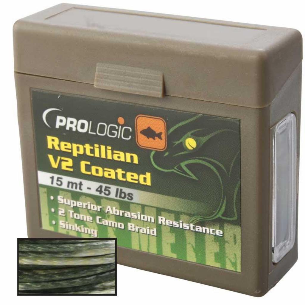 Поводковый материал Prologic Reptilian V2 15m 45lb Coated Camo Sinking ...