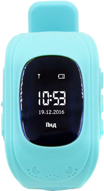 Акція на Детские телефон-часы с GPS трекером GOGPS ME K50 Turquoise (K50TR) від Rozetka UA