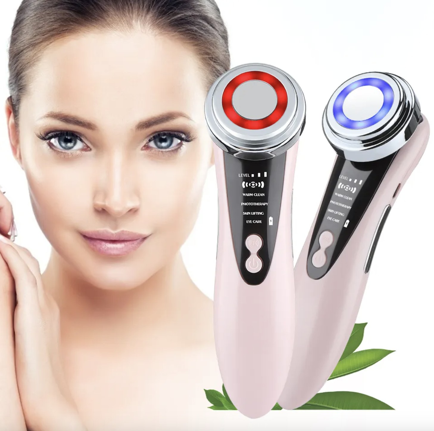 Микротоковый массажер для лица 5 в 1 Facial Massager W-618D с функцией ...