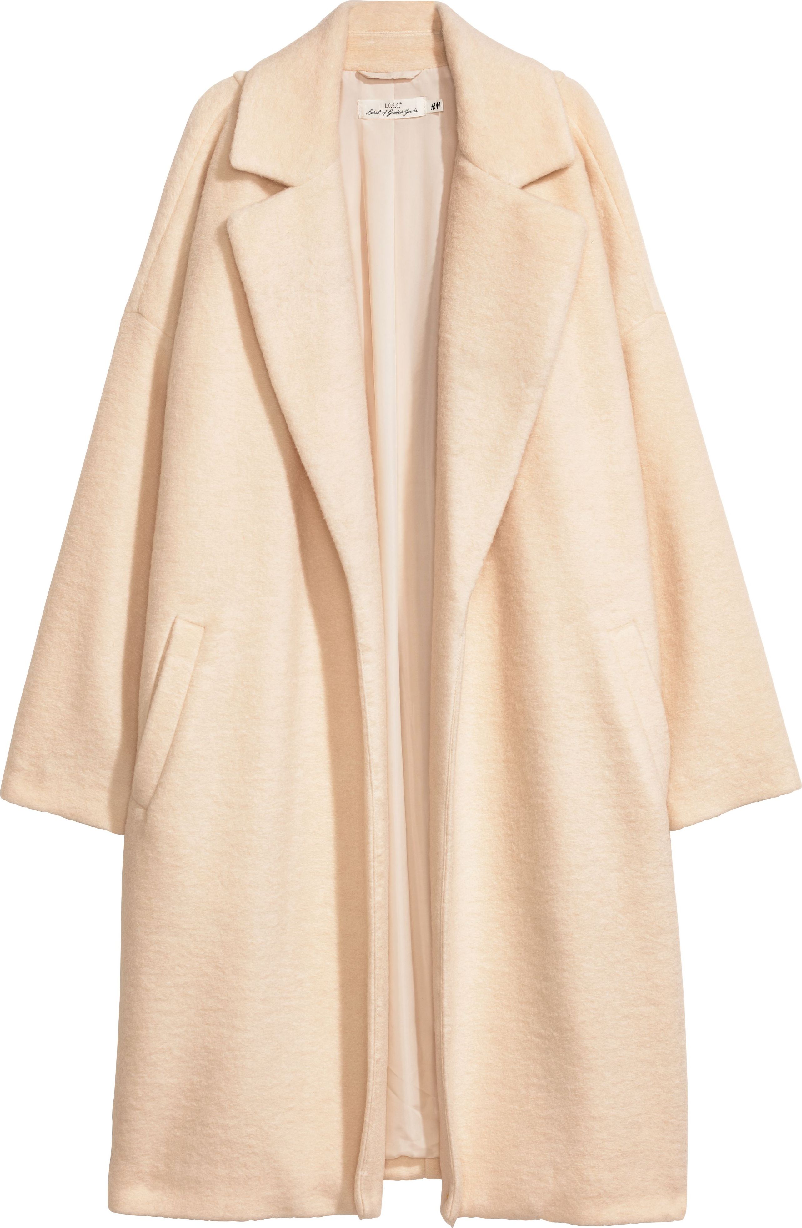 

Пальто H&M 6160707 M Белое