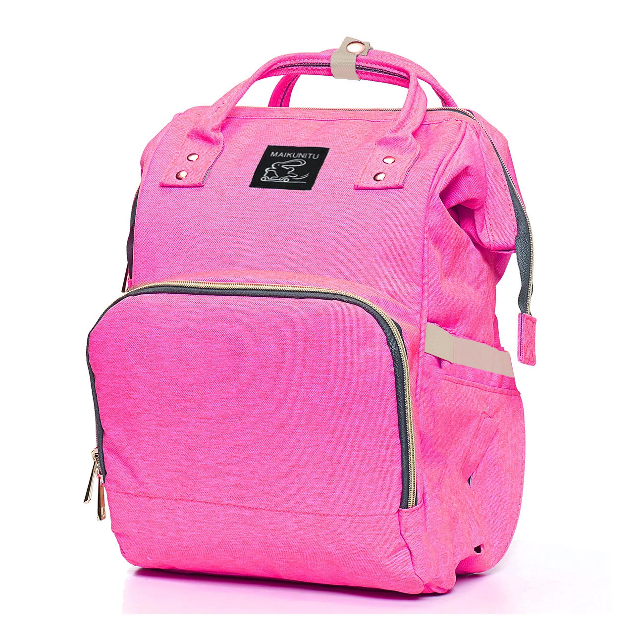 Сумка для мам Maikunitu Mummy Bag Pink рюкзак-органайзер для прогулок ...