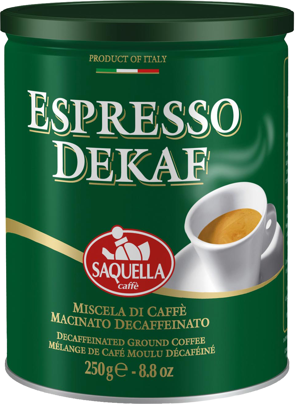 Купить Кофе молотый SAQUELLA Espresso Dekaf 250 г (8002650000111 ...
