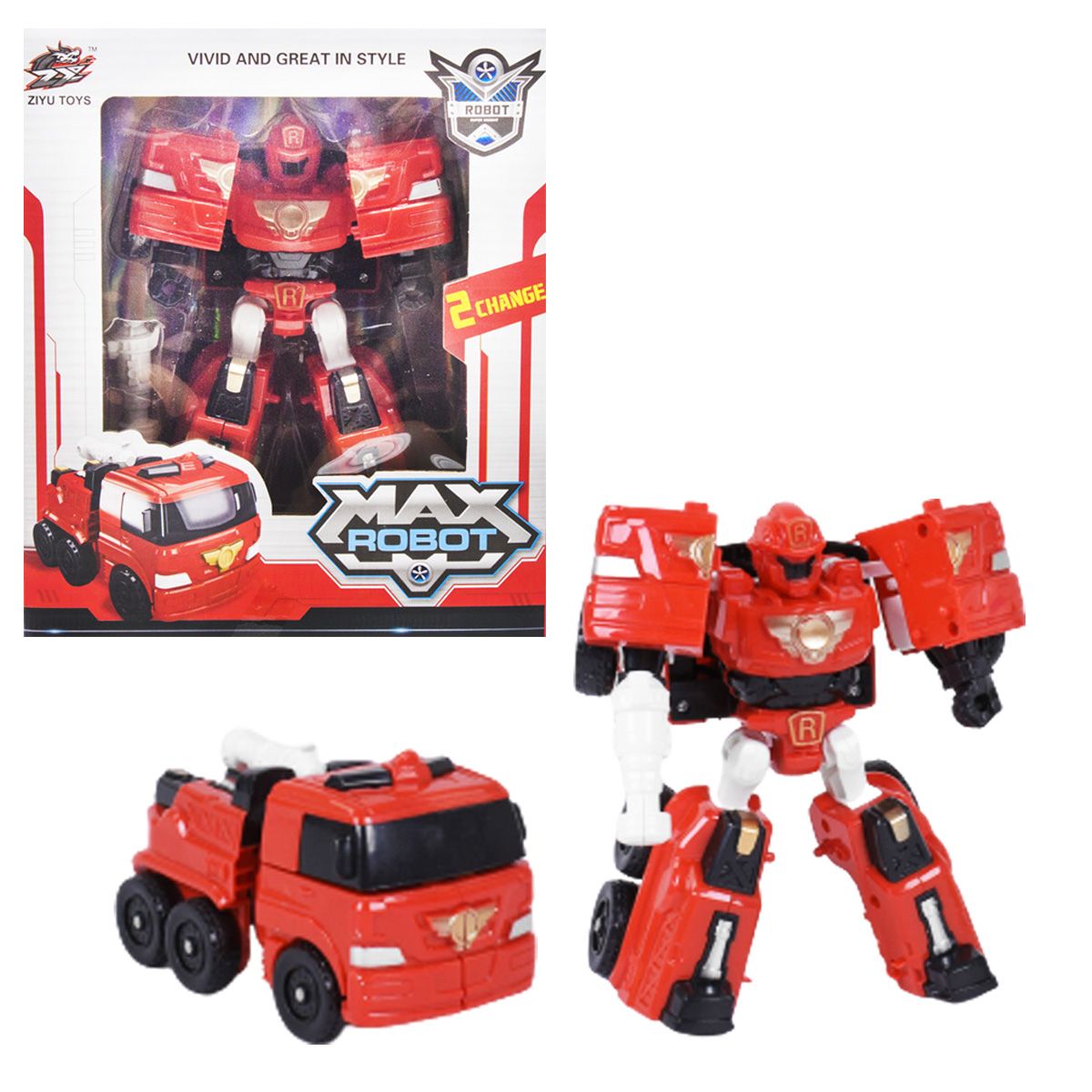 

Трансформер Max Robot красный Ziyu Toys (L015-33) (146423)