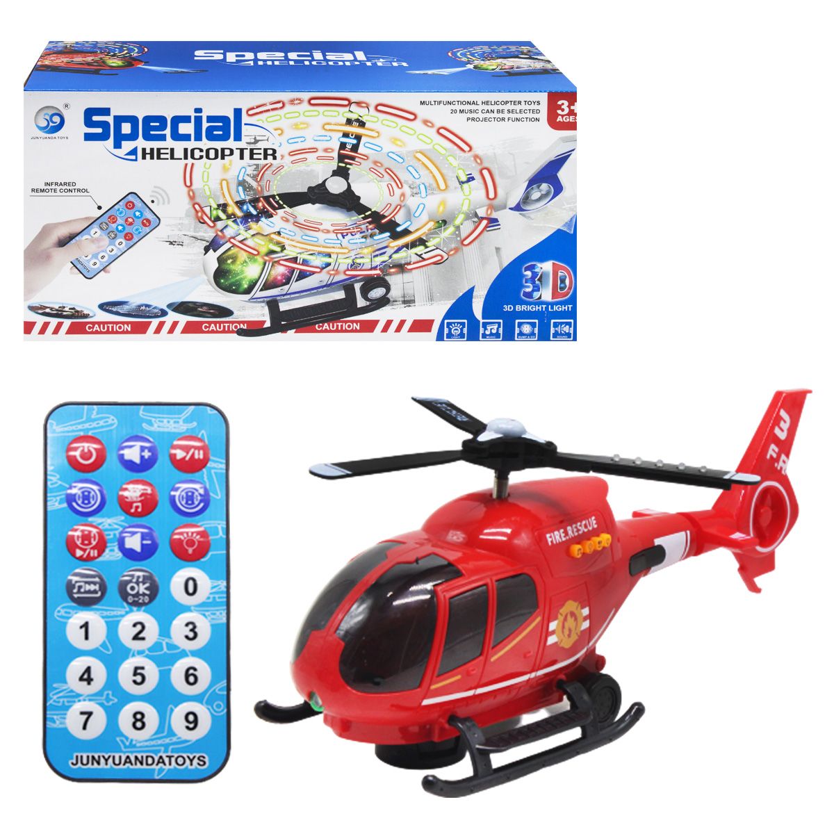 

Вертолет Special Helicopter красный JUNYUANDA TOYS (JYD178A-2/B-2) (146462)