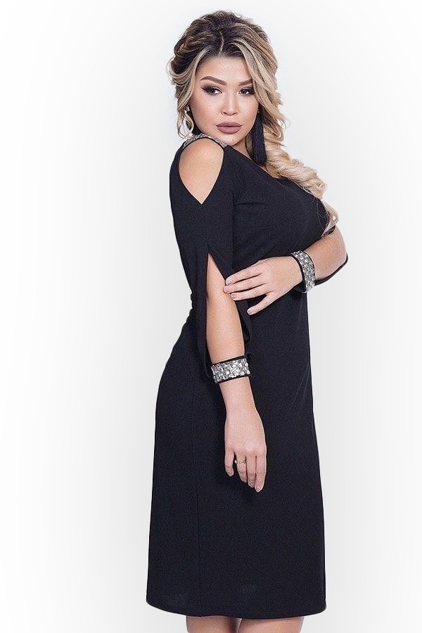 

Платье Clothes Plus 1119-3 - Черное, Платье Clothes Plus 1119-3 48-50 Черное