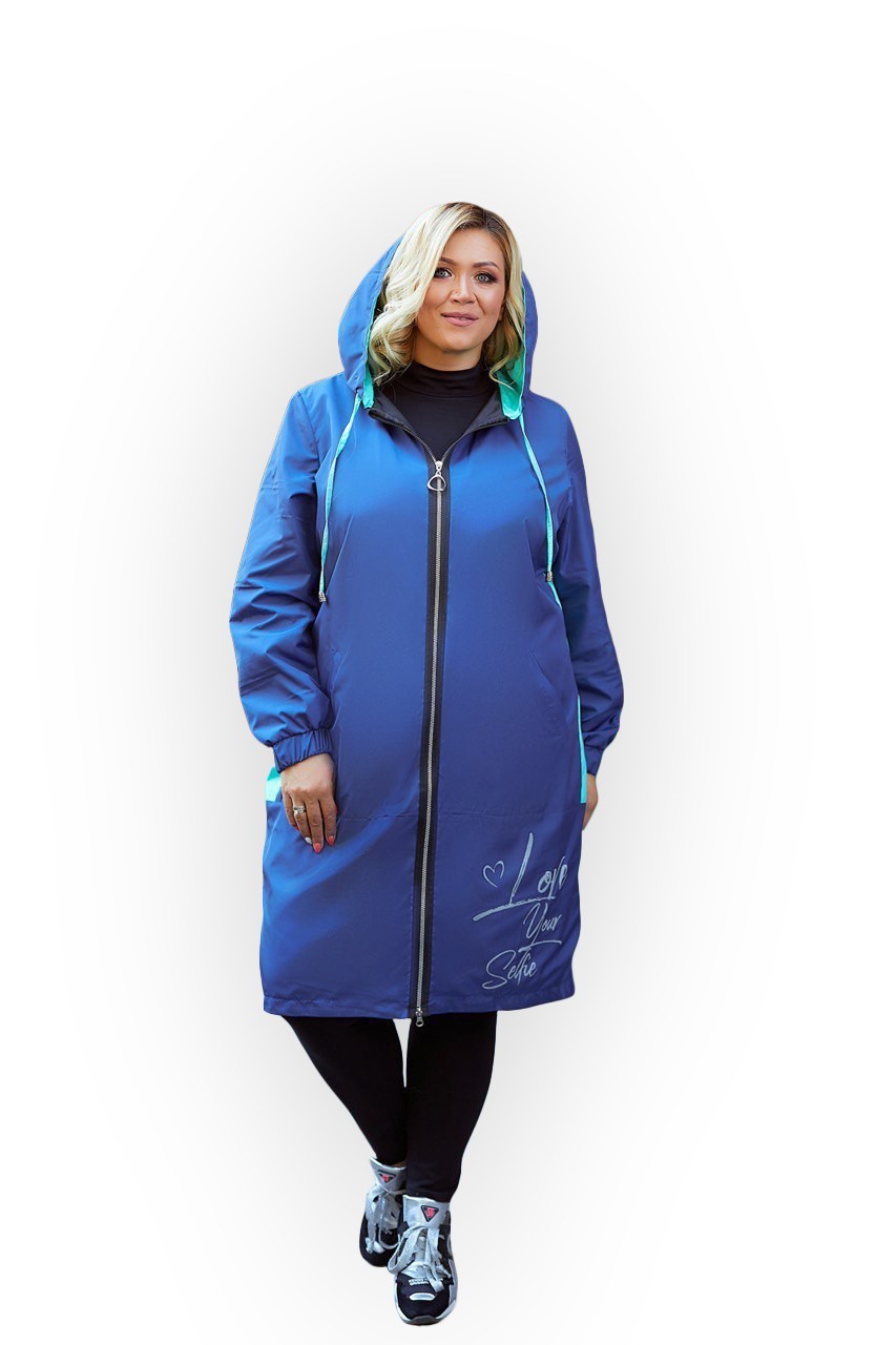

Плащ Clothes Plus 1219-4 - Синий, Плащ Clothes Plus 1219-4 64-66 Синий