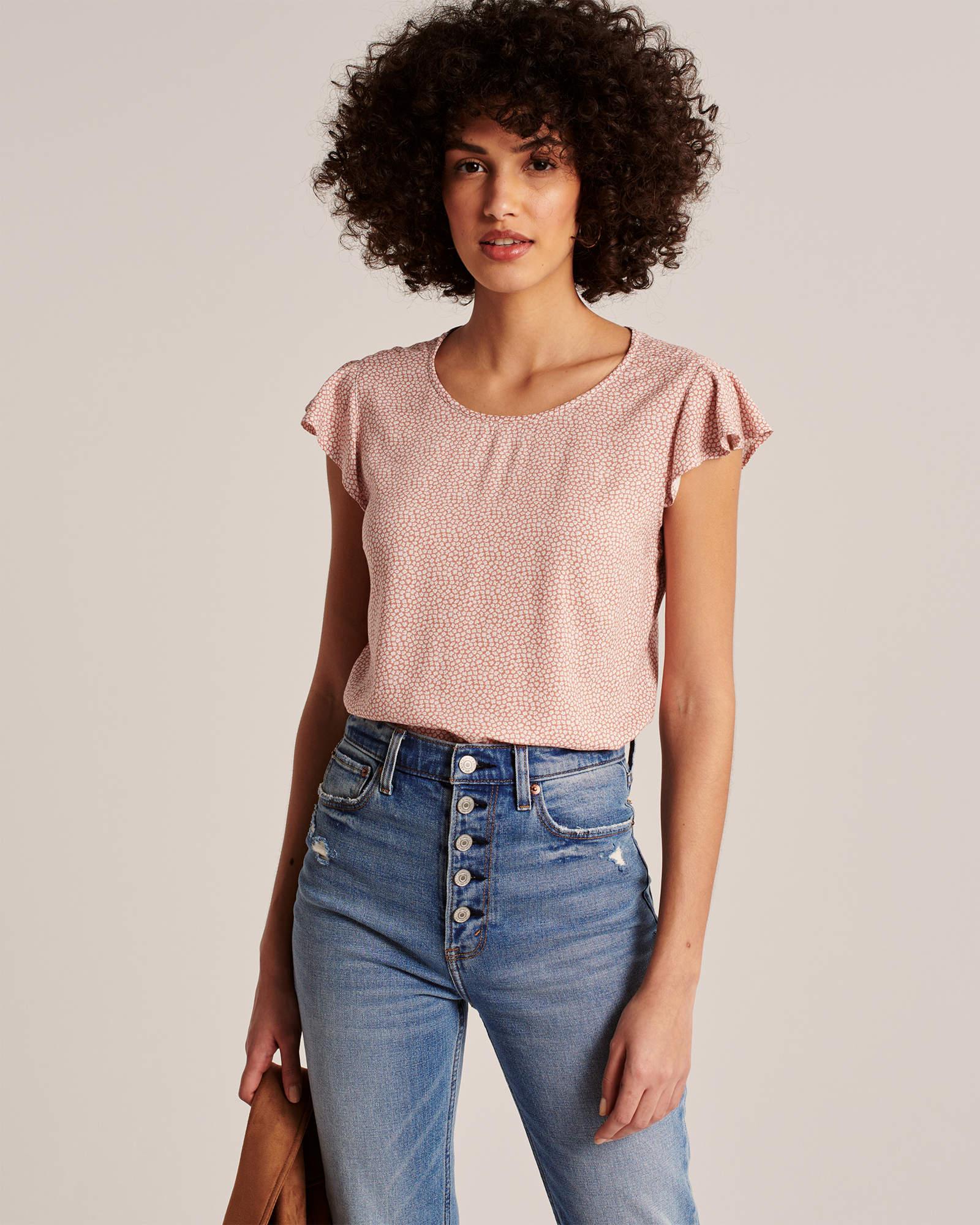 

Блузка Abercrombie & Fitch AF7829W M Светло-розовый