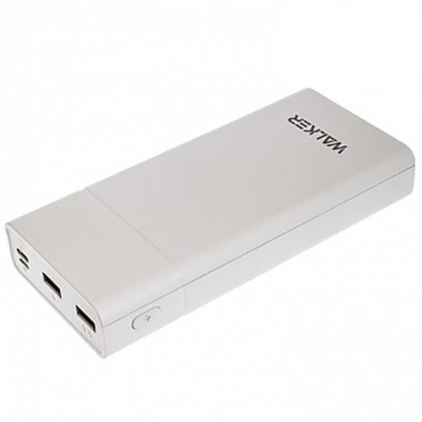 

УМБ Power Bank Walker WB-520 20000mAh 2xUSB / 2.1A / 2.1A / Type-C / micro White