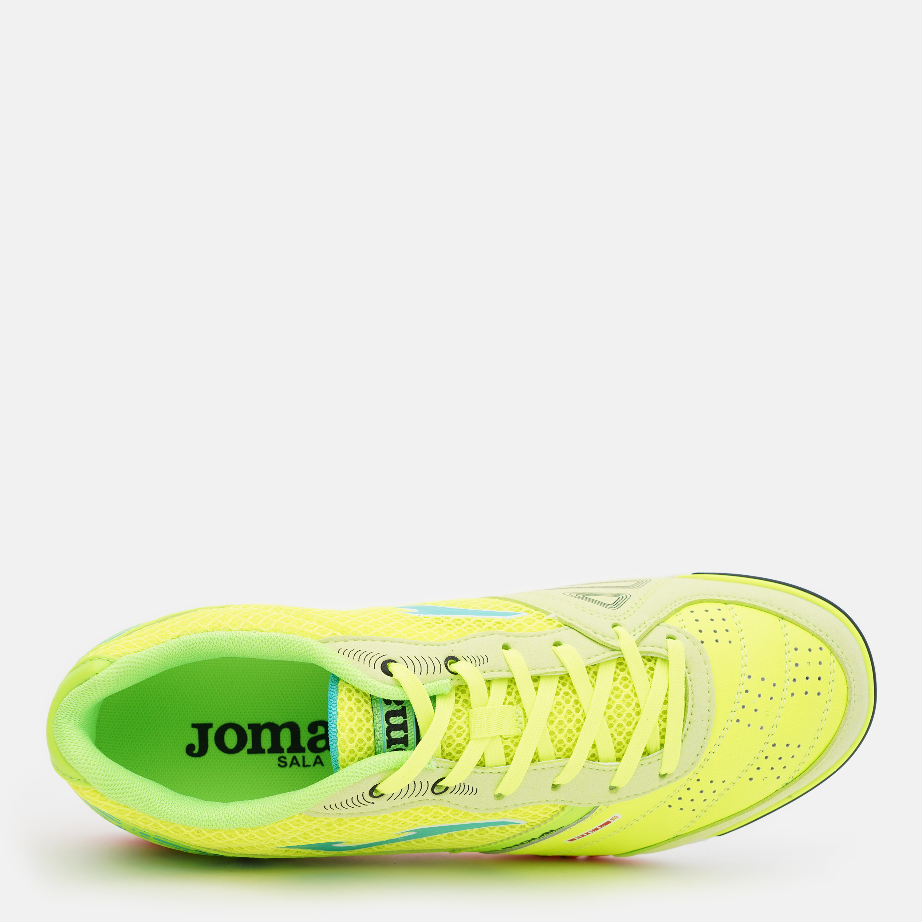 Zapatillas Fútbol Sala Joma Mundial 2309. Green Fluor-Coral