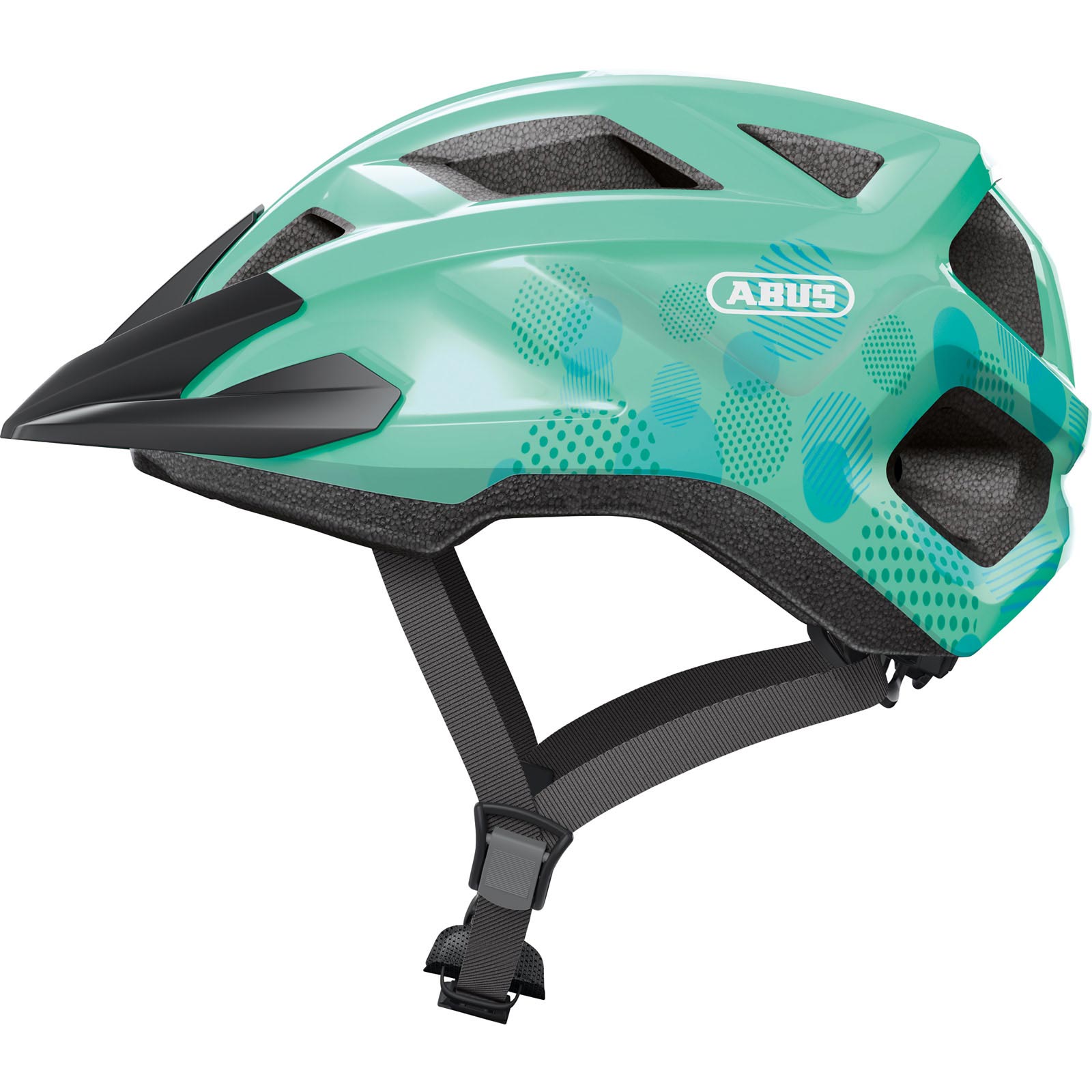 

Велосипедный детский шлем ABUS MOUNTZ Celeste Green M