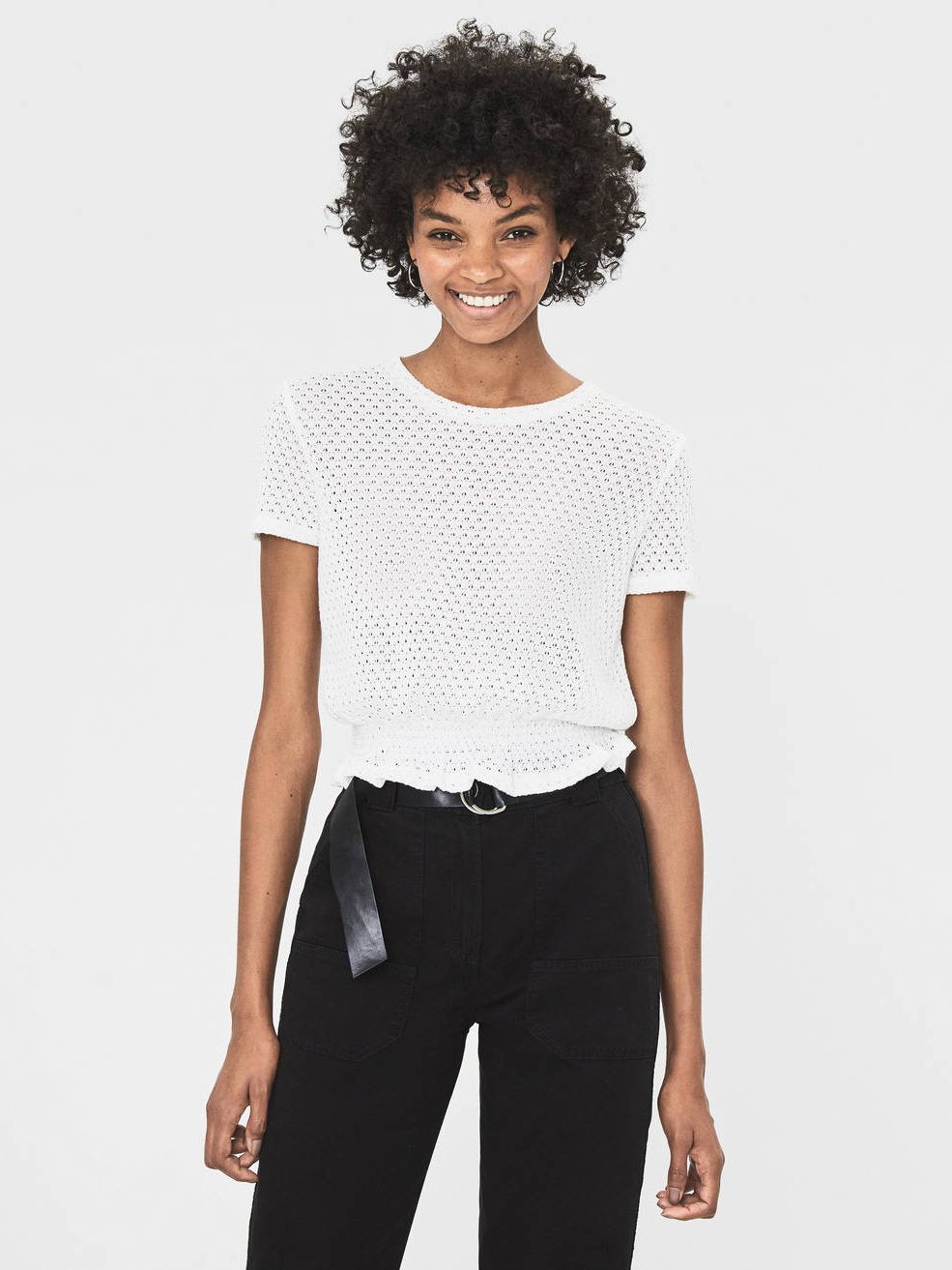 

Топ Bershka 6805-381-250 M Белый (06805381250037_SZ06805381250037)