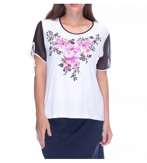 

Футболка Elisa Fanti 1М625  белый, Футболка Elisa Fanti 1М625 56 белый