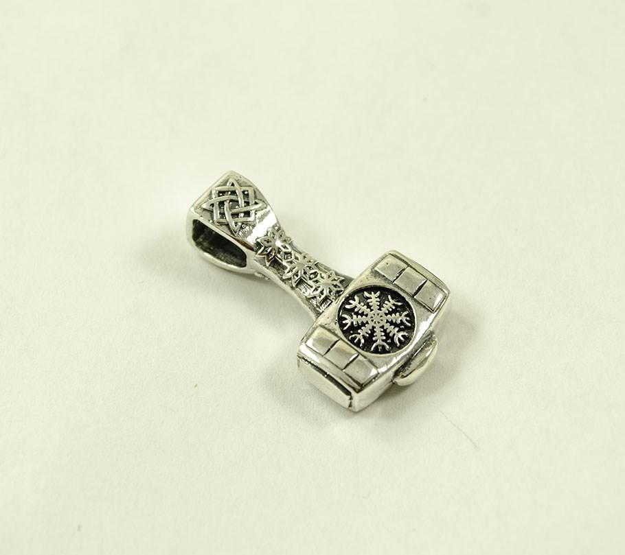 

Молот тора с оберегами Maxi Silver 8915