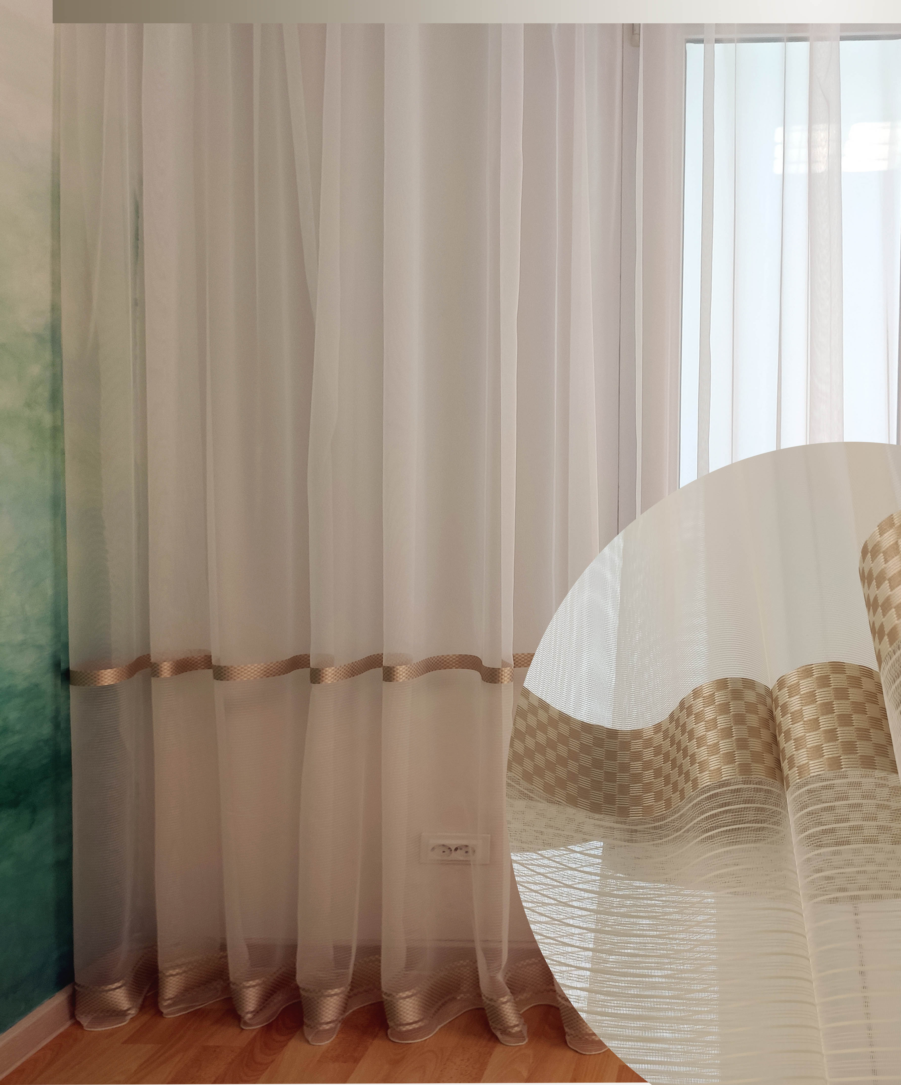 

Тюль Декор-Ин Домино Микросетка Капучино 285х300 (Vi 200188)