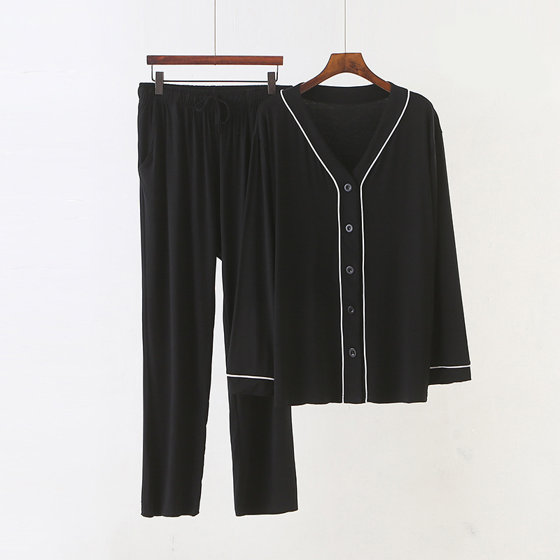 

Комплект домашний женский 2 в 1 Classic, черный Berni Fashion (XL) Черный