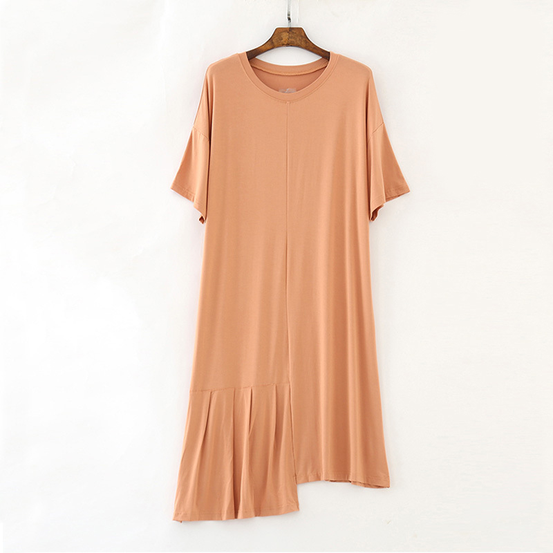 

Платье домашнее женское Asymmetry, персиковый Berni Fashion (One Size) Персиковый