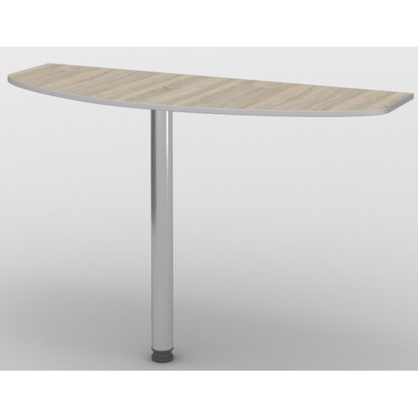 

Приставной стол для кабинета, офиса, детской из ДСП Кромка ПВХ СМ-31/2 Менеджер Тиса мебель цвет Дуб молочный