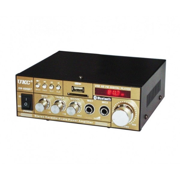

Усилитель звука Bluetooth UKC SN-606BT Black (008338)