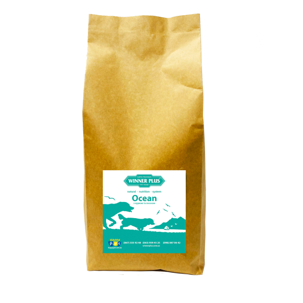 

Профессиональный корм для собак с курицей и лососем Winner Plus Professional Ocean (19401) 1 кг