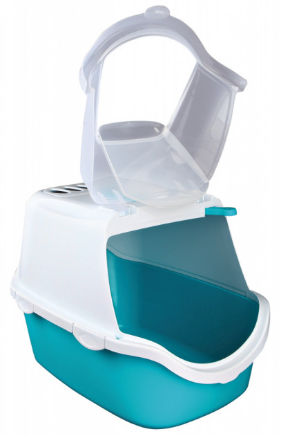 

Туалет Trixie Vico Open Top Litter Tray with Hood закрытый с поднимающейся крышкой 56x40x40 см аквамарин (BGL-TX-674)