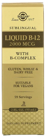 Витамин В12 Solgar Vitamin B12 2000 mcg жидкий 59 мл – фото, отзывы ...