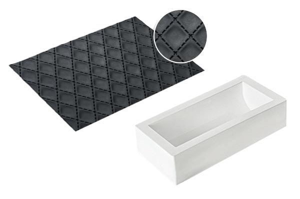 

Набор форма силиконовая и коврик Silikomart Kit Bûche Matellassé