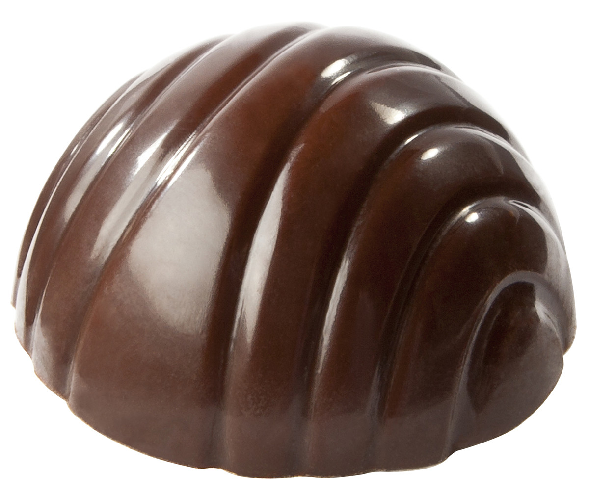 

Форма для шоколада Ребристая сфера 26,5х14 мм Chocolate World 1772 CW