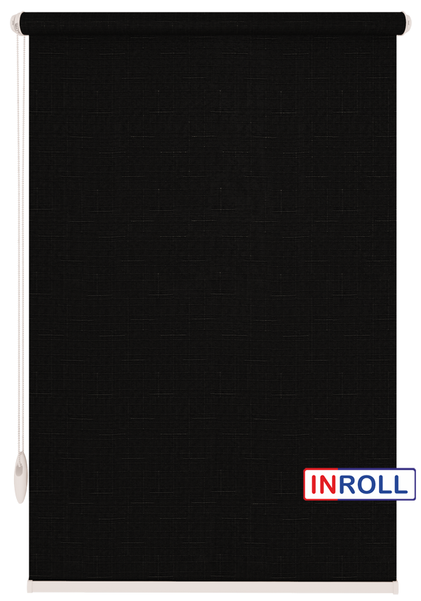 

Ролета тканевая INROLL Есо-Mini 125х165 см Len Черный 2136