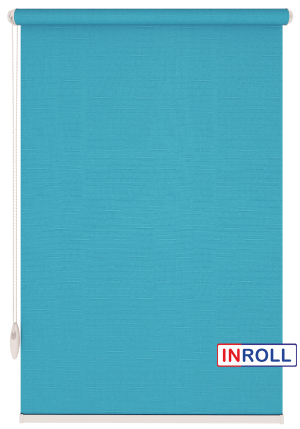 

Ролета тканевая INROLL Есо-Mini 130х165 см Len Голубая лагуна 7430