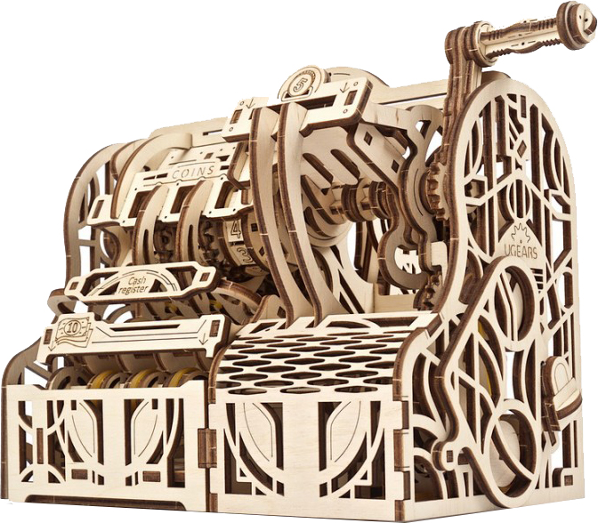 

Механический пазл Ugears Кассовый аппарат (4820184121119)