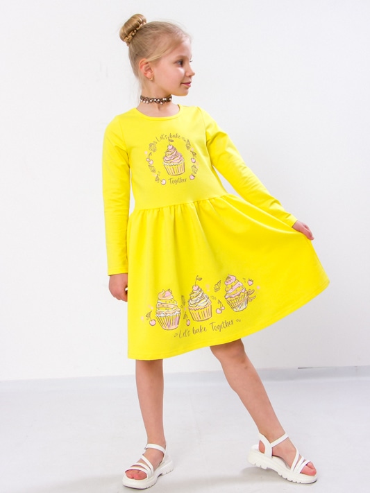 Акція на Дитяча сукня для дівчинки Носи своє 6117-057-33 122 см Жовта (p-10503-113177) від Rozetka