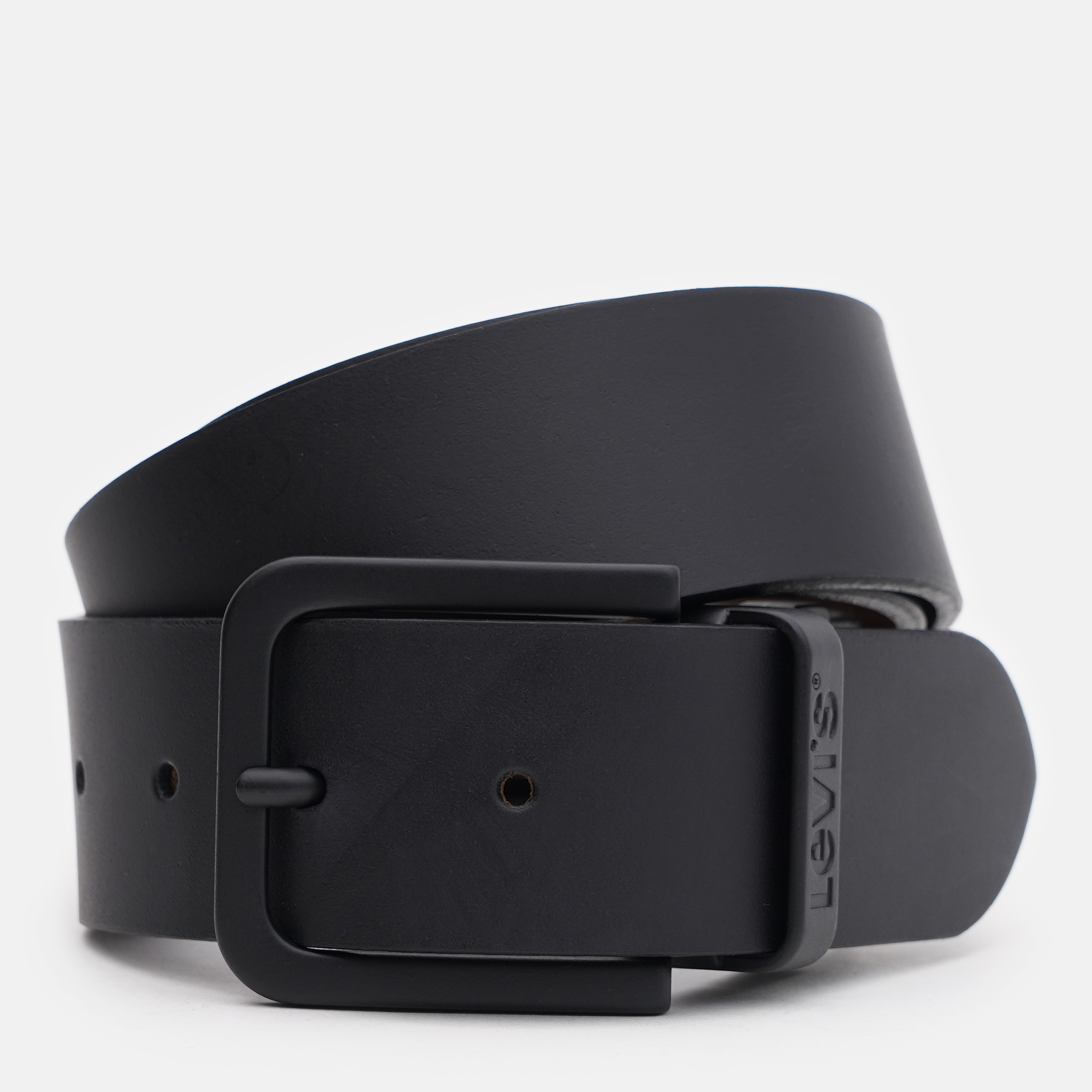 Акція на Ремінь двосторонній чоловічий шкіряний Levi's Reversible Core Metal Belt 232449-3-59 85 см Regular Black від Rozetka