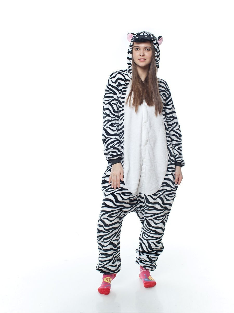 

Кигуруми-пижама BrightyHome Зебра S 145-155 см рост (annzebra-S)