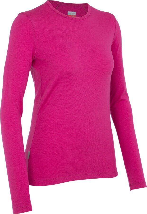 

Термофутболка женская Icebreaker 260 Tech Top Long Sleeve Crewe Magenta XS (100 523 J78 XS)