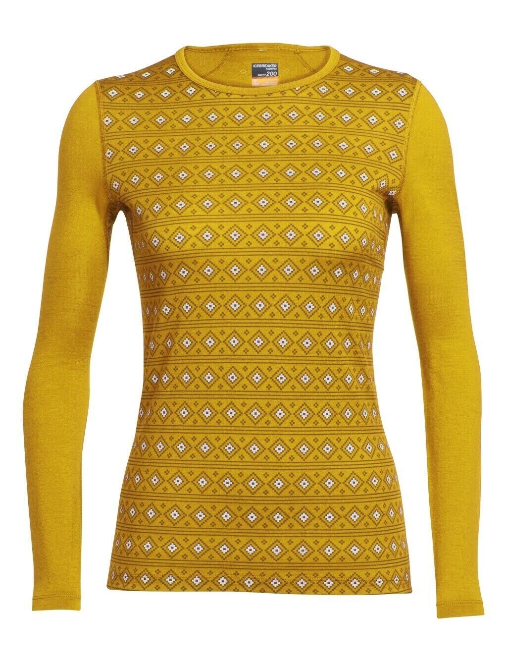 

Термофутболка женская Icebreaker 200 Oasis Long Sleeve Crewe Align Bolt-Snow L (103 478 701 L)