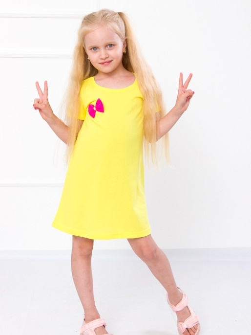 Акция на Дитяча літня сукня для дівчинки Носи своє 6054-001 134 см Лимон (p-8021-76849) от Rozetka