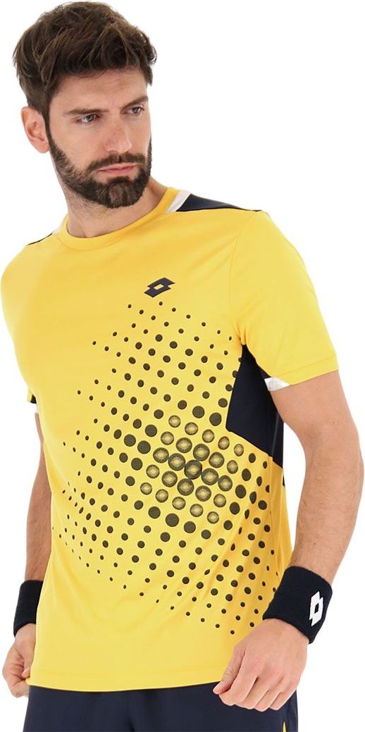 Футболка для тенниса Lotto TOP IV TEE 1 желто-темно-синяя XL 217340/7KM ...