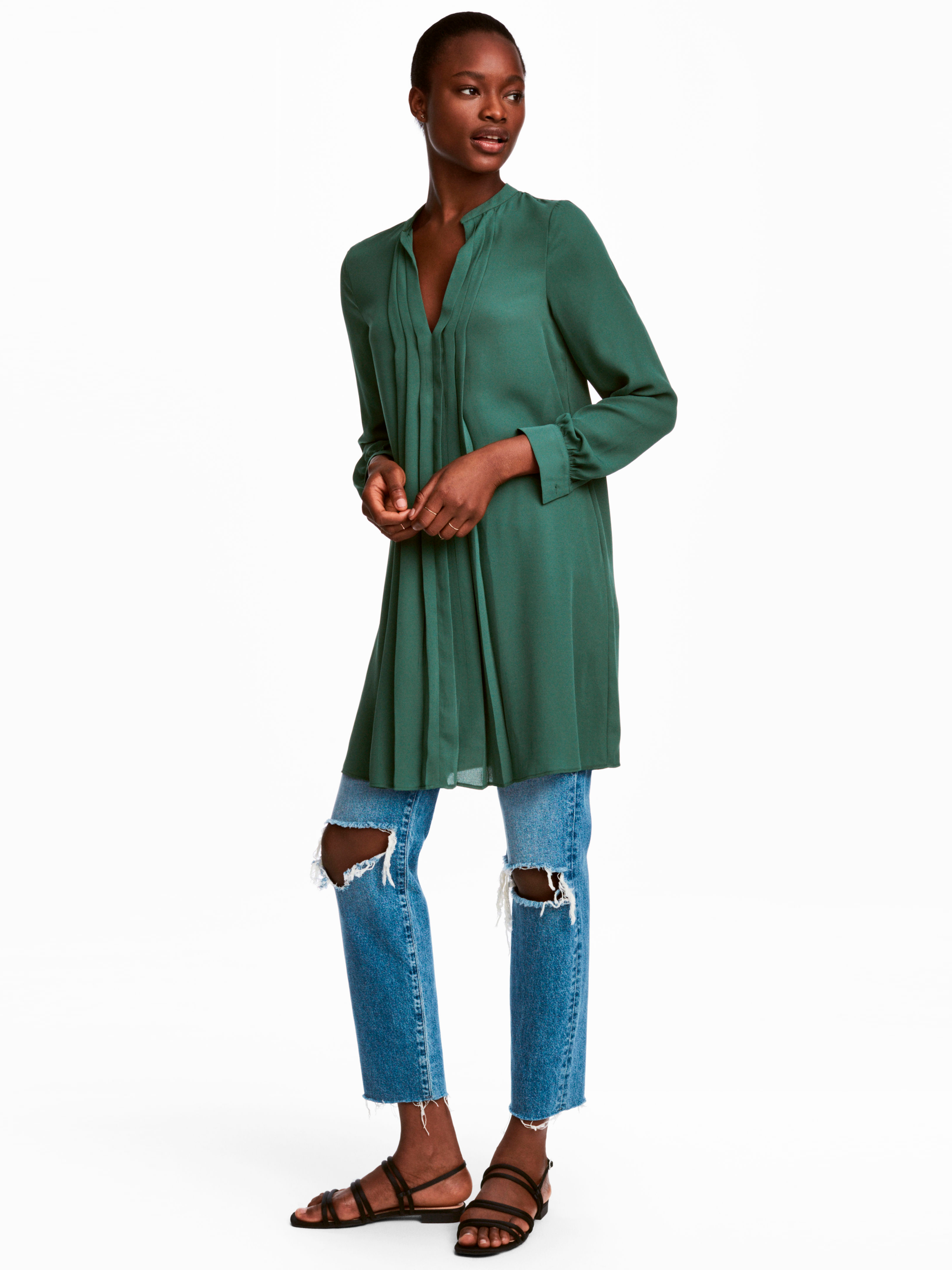

Туника H&M XAZ127389AAVY  Темно-зеленая, Туника H&M XAZ127389AAVY 32 Темно-зеленая