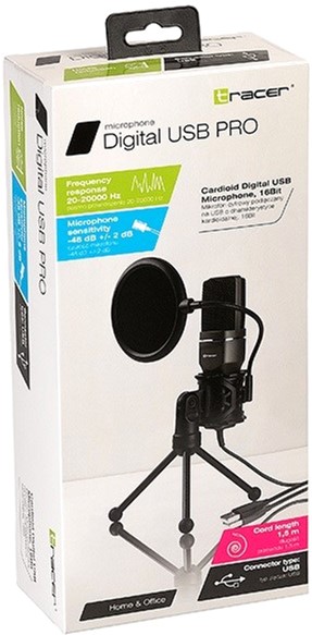 фото Мікрофон для ПК/ для стрімінгу, подкастів Tracer Teracer Digital USB Pro (TRAMIC46419)